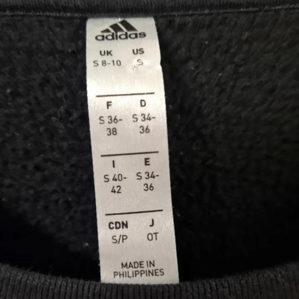 Black‎ Adidas Sweatshirt With Adidas Down the Sleeves Size S